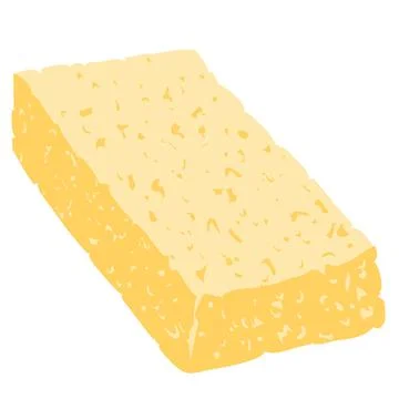 Cartoon illustration with sponge Stock Illustration