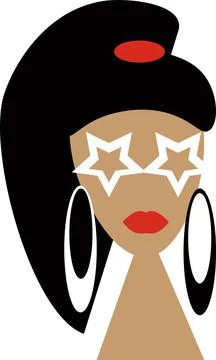 Cartoon, illustration, vector, face, character, icon, smile, tooth, person, peop Stock Illustration