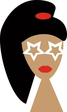 Cartoon, illustration, vector, face, character, icon, smile, tooth, person, peop Stock Illustration