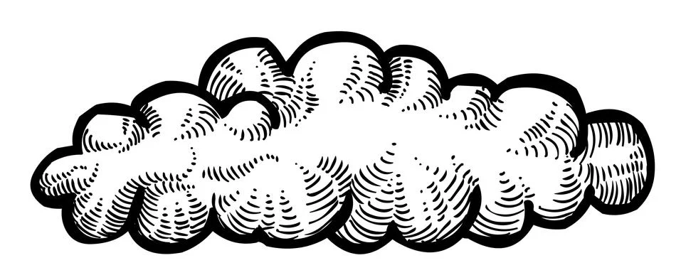 Cartoon image of Cloud Icon Illustrazione stock