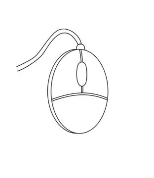Cartoon image of Computer mouse Icon 스톡 일러스트