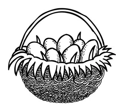 Cartoon image of Easter icons Stock Illustration