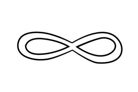 Cartoon image of Infinity 스톡 일러스트