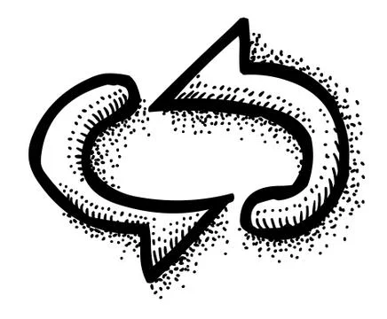 Cartoon image of Repeat Icon Stock Illustration