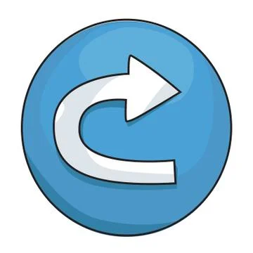 Cartoon image of Repeat Icon Stock Illustration