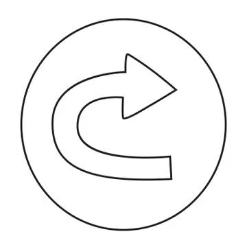 Cartoon image of Repeat Icon Stock Illustration