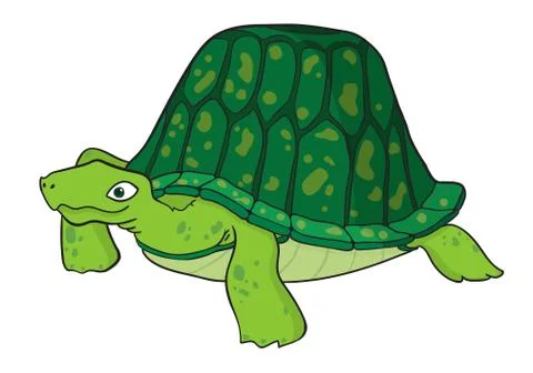 Cartoon image of turtle Stock Illustration