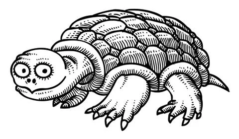 Cartoon image of turtle Stock Illustration