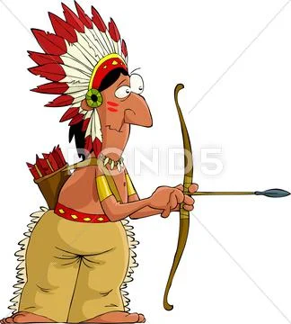 Cartoon indian Stock Illustration