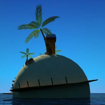 3D Model: Cartoon Island ~ Buy Now #91441793 | Pond5