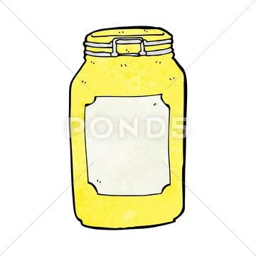 Cartoon jar Stock Illustration