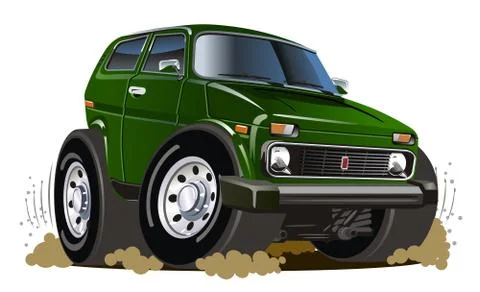 Cartoon jeep Stock Illustration