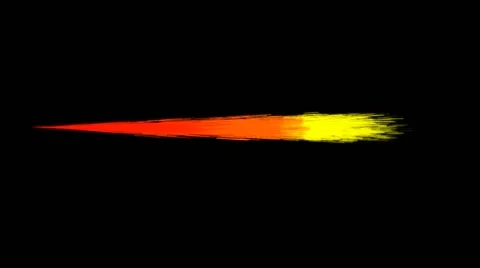Cartoon Jet Flames on a Black Background Stock Footage 56269106