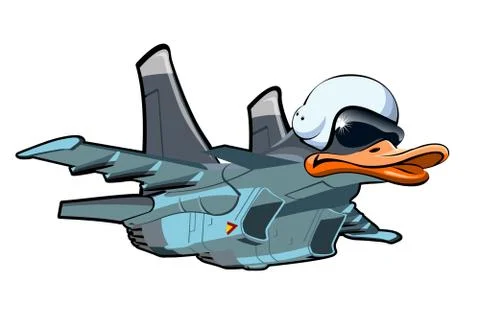 Cartoon Jetbird Stock Illustration