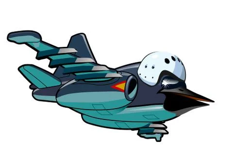 Cartoon Jetbird Stock Illustration