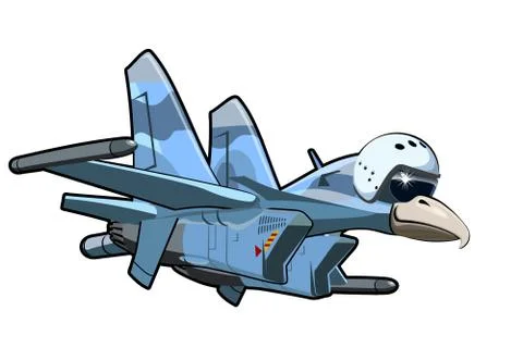Cartoon Jetbird Stock Illustration