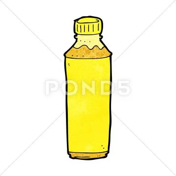 Cartoon juice bottle Stock Illustration