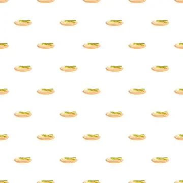 Cartoon kimchi dish repeating seamless pattern background 스톡 일러스트