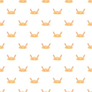 Cartoon kneading hands baking process seamless pattern Stock Illustration