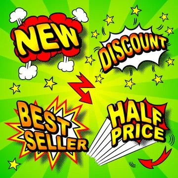 Cartoon labeling Illustrazione stock