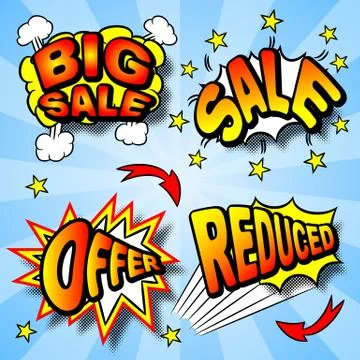 Cartoon labeling Stock-Illustration