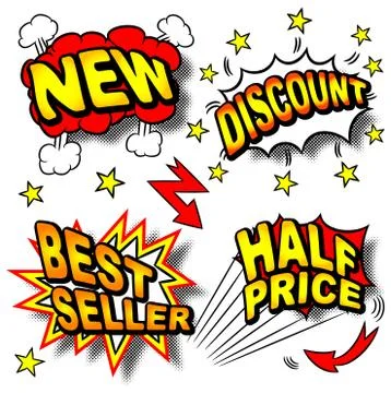 Cartoon labeling Illustrazione stock