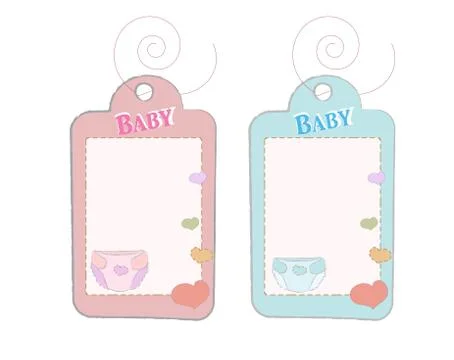 Cartoon labels set Stock Illustration