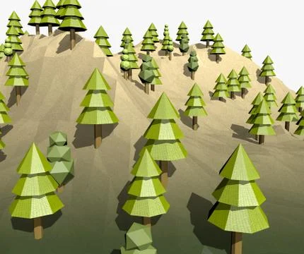 Cartoon landscape Stock Illustration
