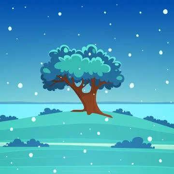 Cartoon Landscape Stock-Illustration
