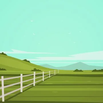 Cartoon Landscape Stock Illustration