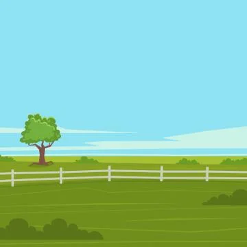 Cartoon Landscape Stock Illustration