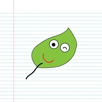 Cartoon leaf Stock Illustration