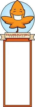 Cartoon Leaf Thanksgiving Graphic Stock Illustration