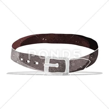 Cartoon leather belt Stock Illustration