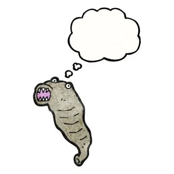 Cartoon leech Stock Illustration
