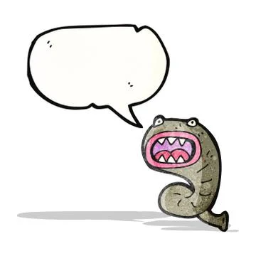 Cartoon leech Stock Illustration