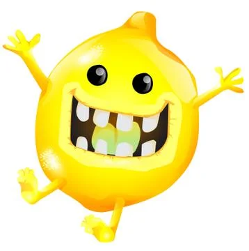 Cartoon lemon Stock Illustration