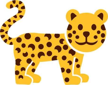 Cartoon leopard gepard Stock Illustration