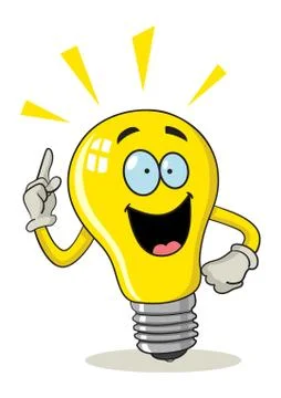 Cartoon Light Bulb Stock Illustration