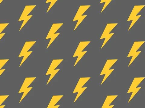 Cartoon lightning pattern. Vector illustration. Stock Illustration