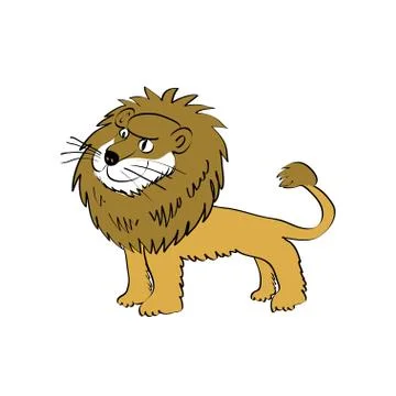 Cartoon lion Stock Illustration