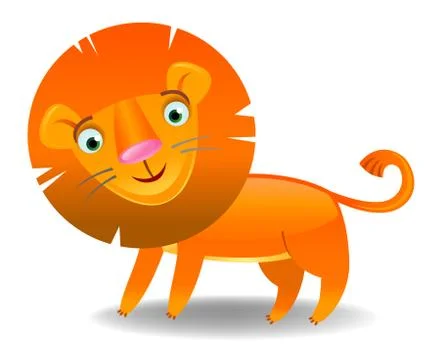 Cartoon Lion Stock Illustration