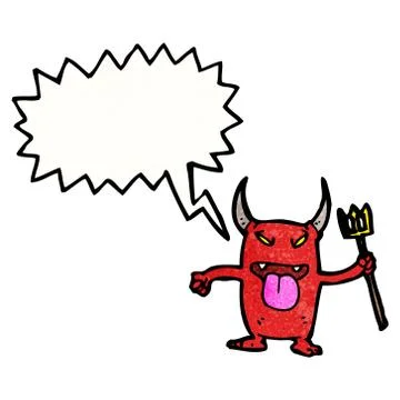 Cartoon little devil Stockillustratie