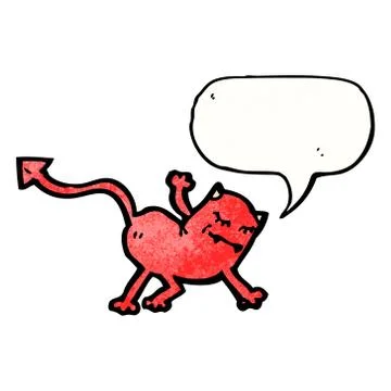 Cartoon little devil 스톡 일러스트