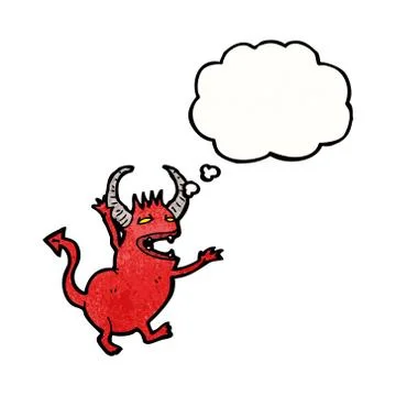 Cartoon little devil Stock Illustration