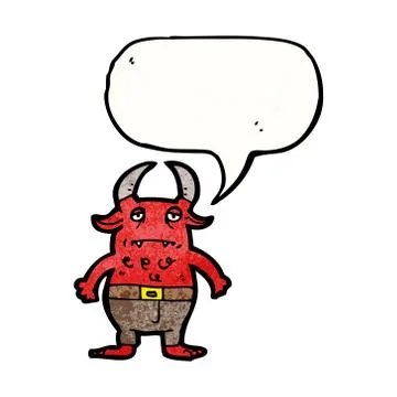 Cartoon little devil 스톡 일러스트