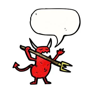 Cartoon little devil 스톡 일러스트