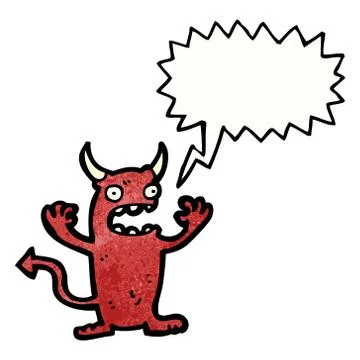 Cartoon little devil Stockillustratie