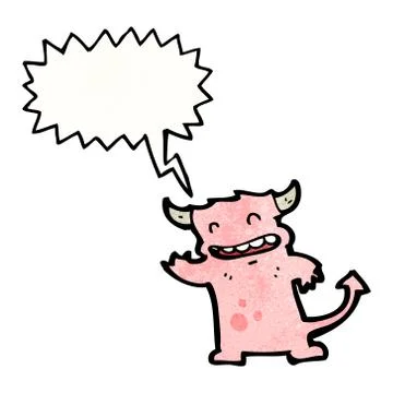 Cartoon little devil イラスト素材