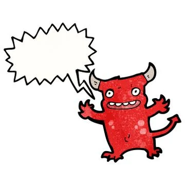 Cartoon little devil 스톡 일러스트